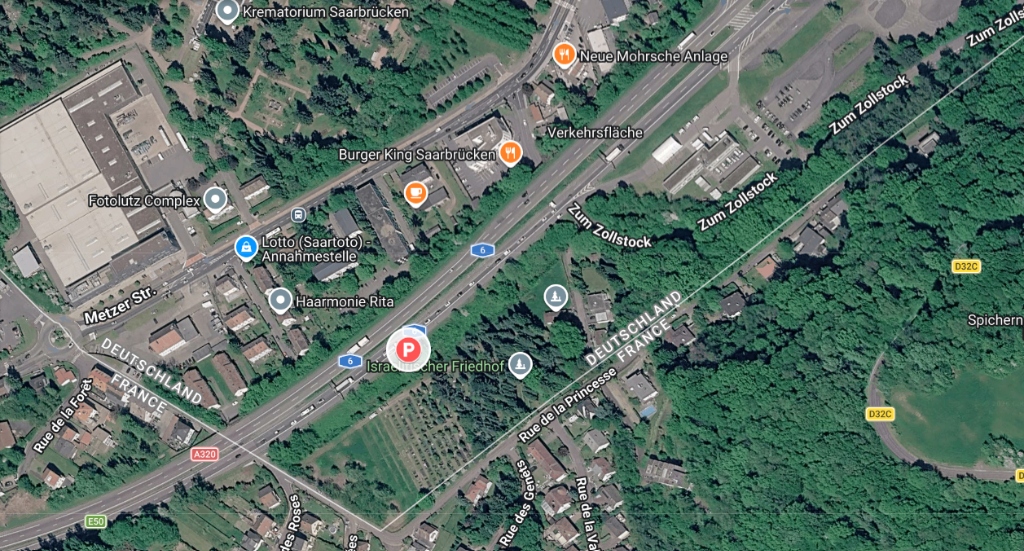 Organizacja zabezpieczenia miejsca prac i wymiana lewej opony w naczepie na A6 w Saarbrücken
